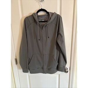 Saxx Down Time Full Zip Hoodie Sweatshirt Sage Green Large